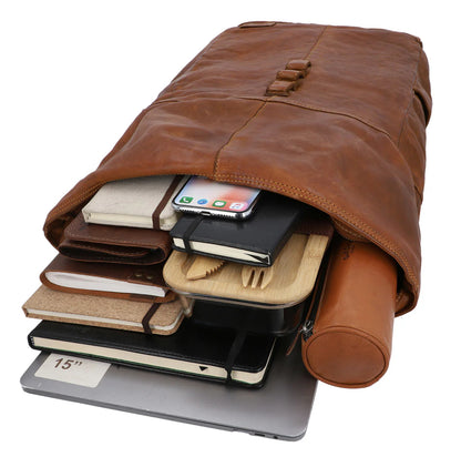 Modern Leather Backpack