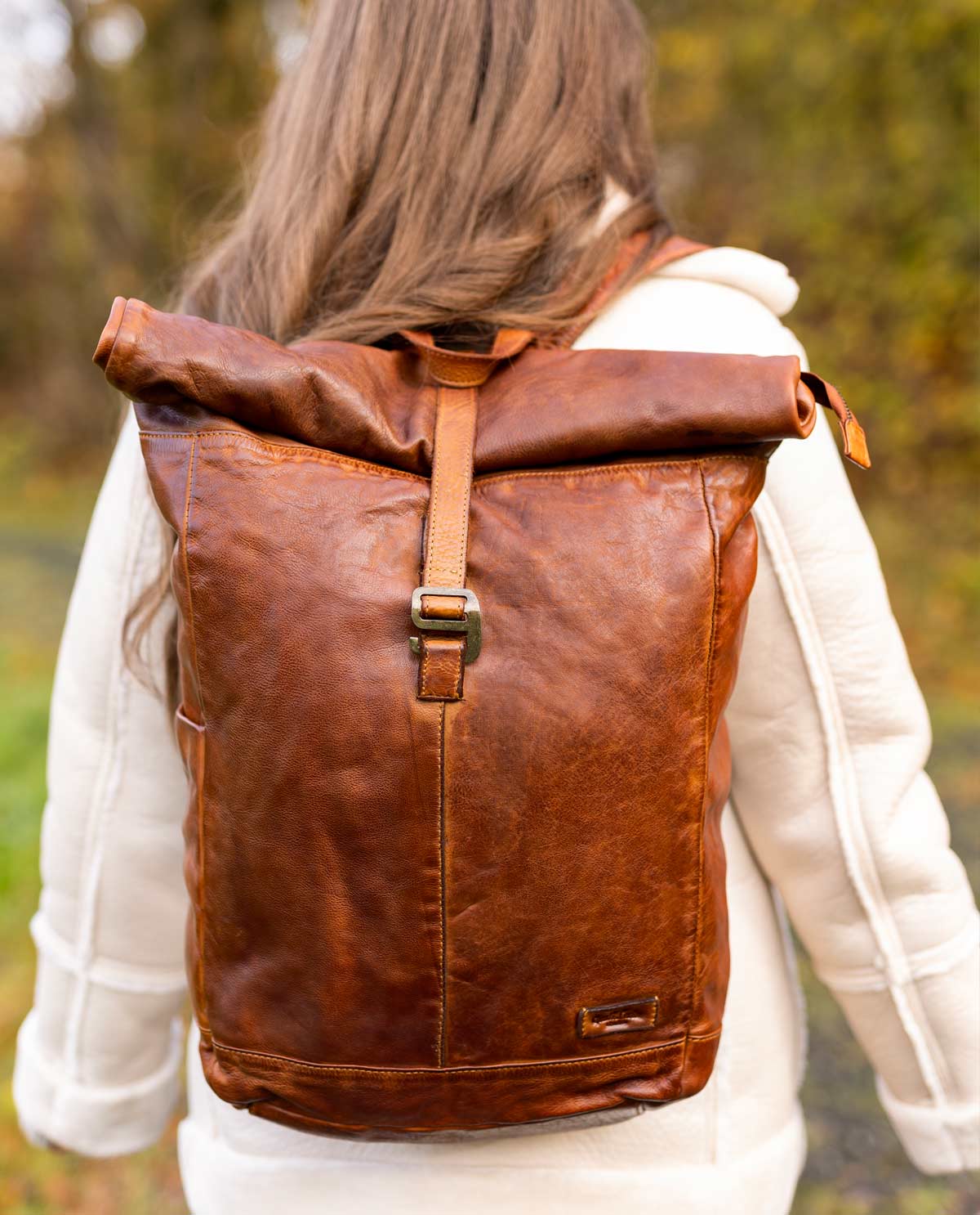 Modern Leather Backpack