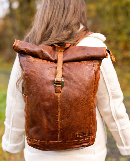 Modern Leather Backpack
