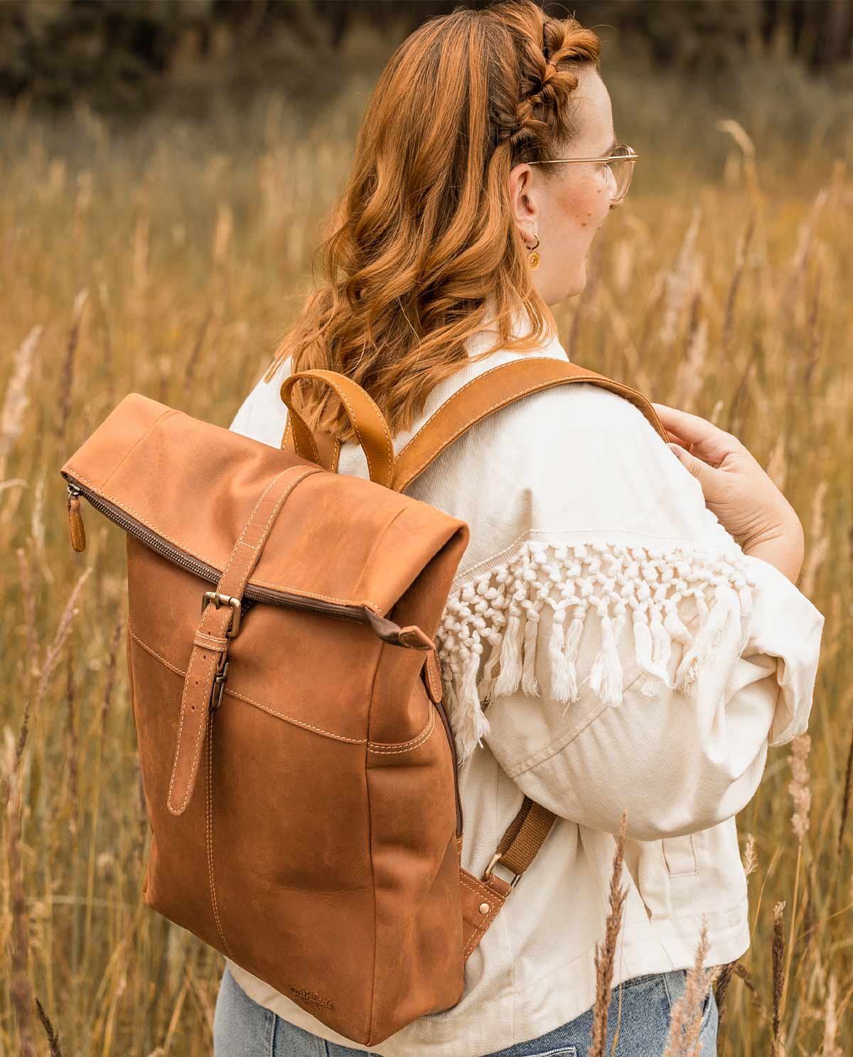 Modern Leather Backpack