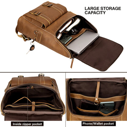 Kzey Buffalo leather backpack