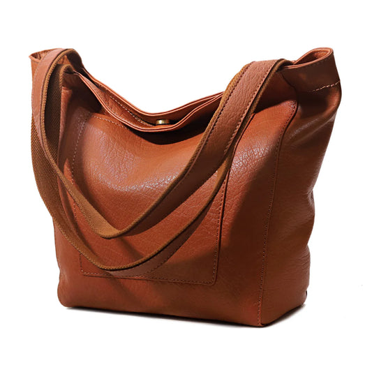 Luvena Leather Tote Bag