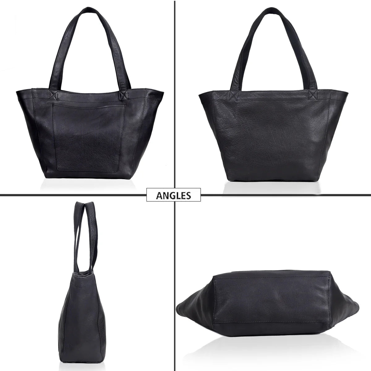 Luvena Leather Tote Bag