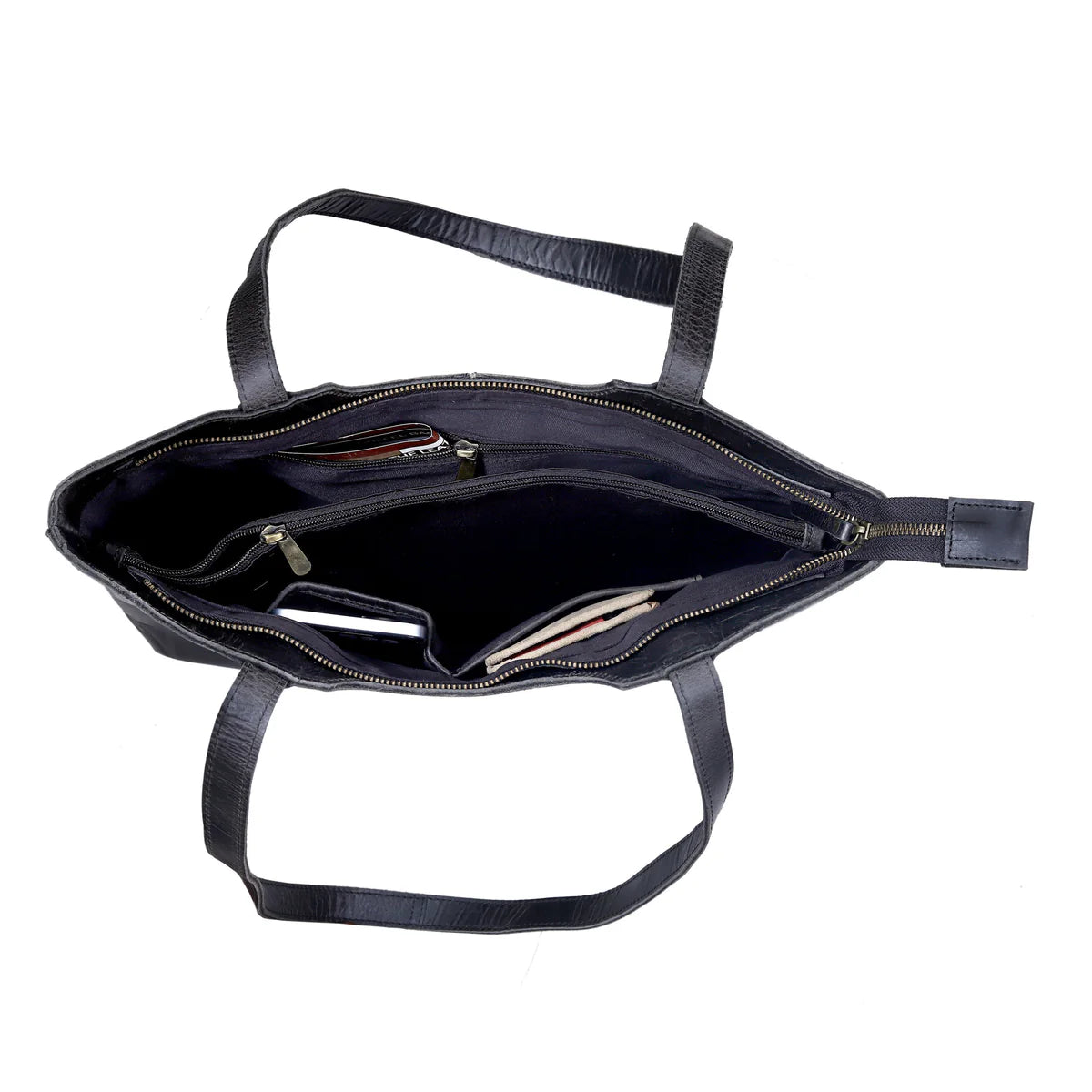 Luvena Leather Tote Bag