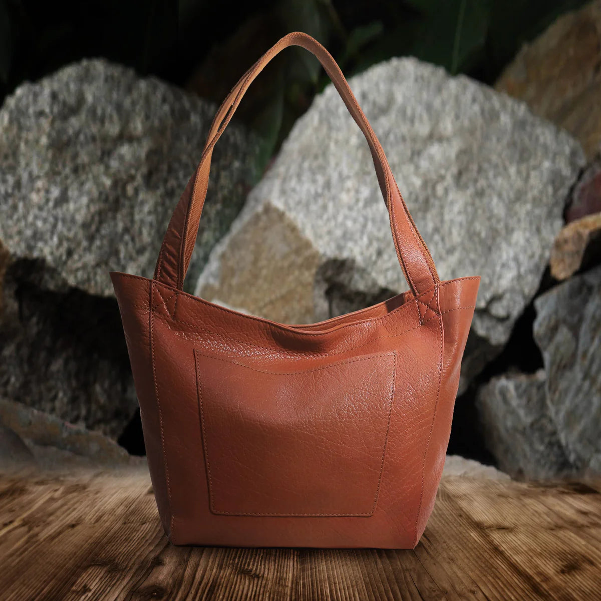 Luvena Leather Tote Bag
