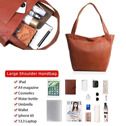 Luvena Leather Tote Bag